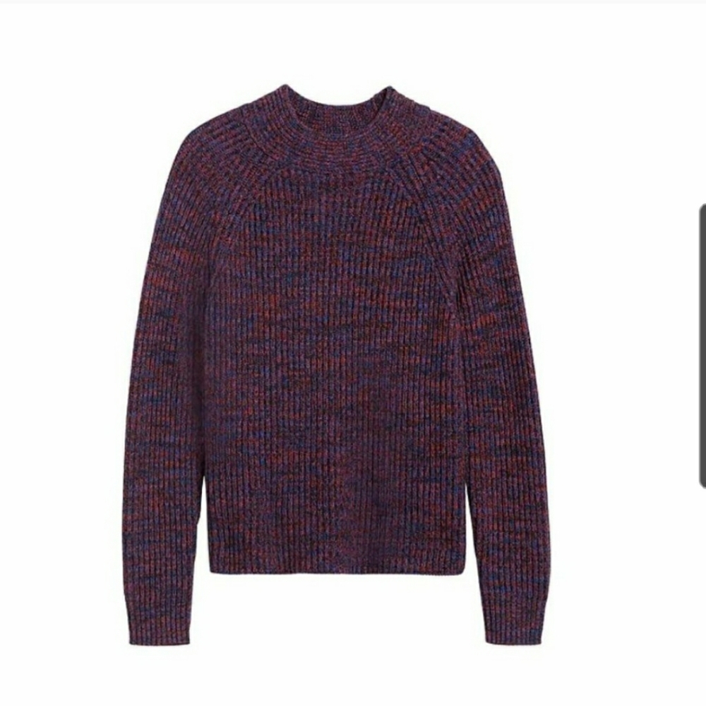NWT BR Marled Mockneck Sweater